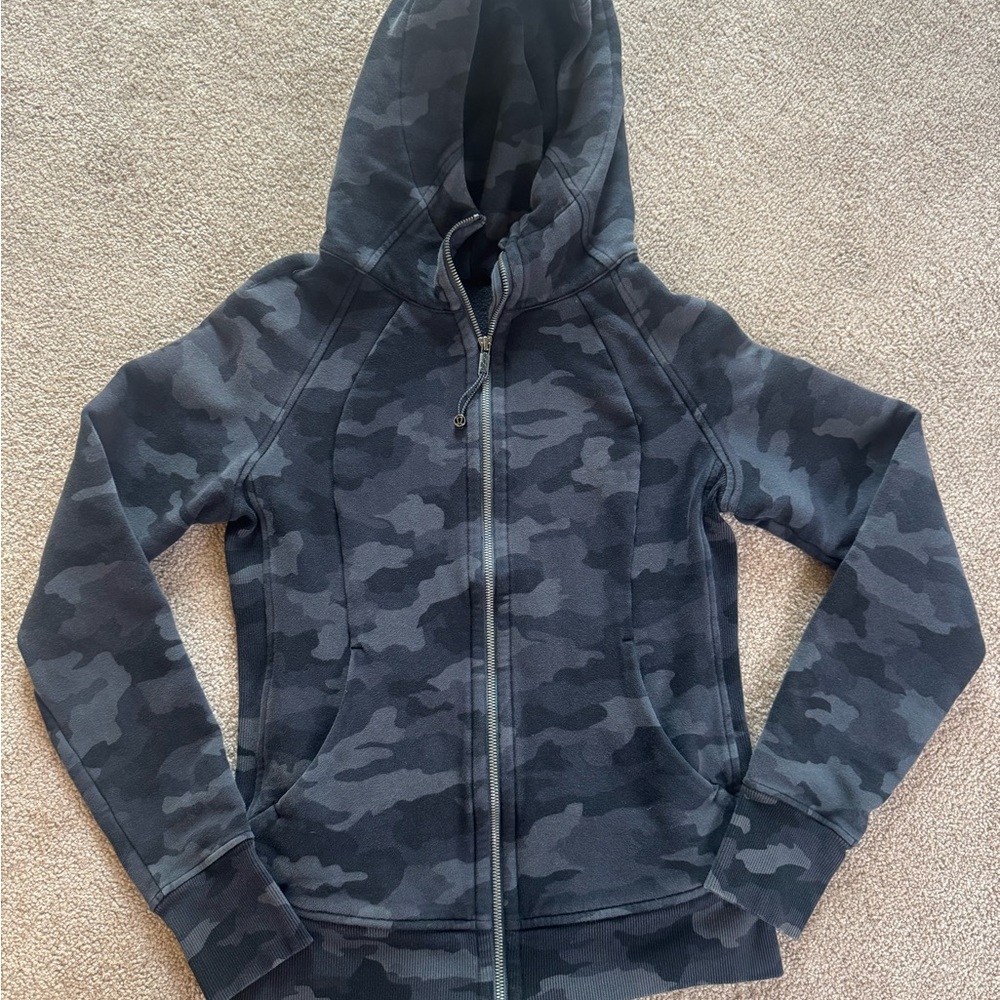 Lululemon Camouflage Zip-Up Hoodie